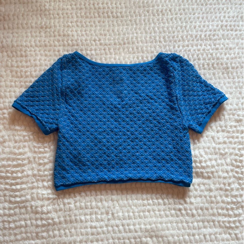 Intimately Free People | Seamless Micro Crop in Super Sonic Sky | Crop Top | NWT - Picture 2 of 13